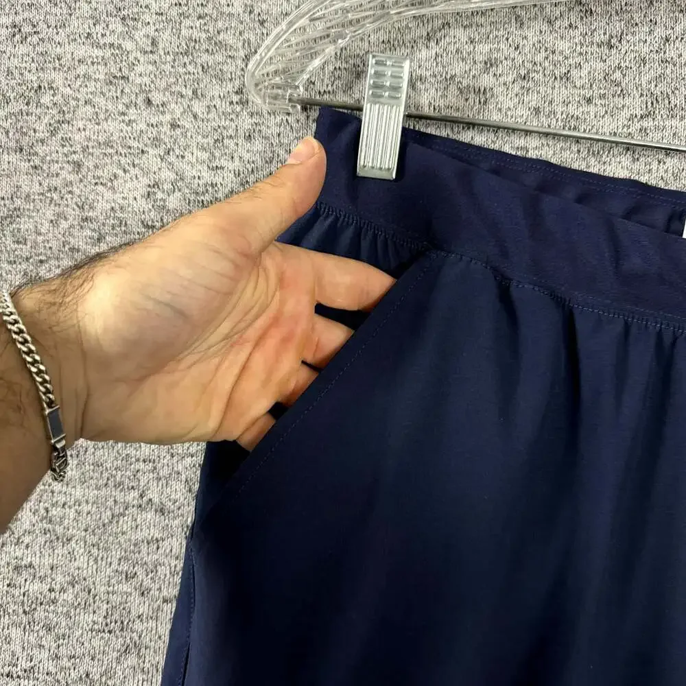 Under Armour Men's Size Medium Blue Polyester Drawstring Jogger Pants
